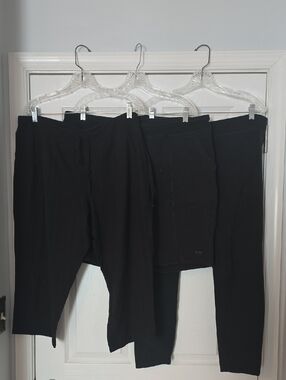 3pr -  Casual Black Pull-On Bottoms